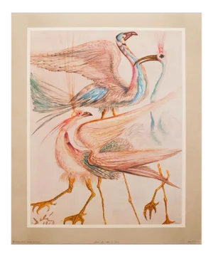 1951 After After Dali, "Birds" First and Only Edition Period Lithograph From the Mrs. Albert D. Lasker Collection