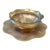 Early 20th Century Louis Comfort Tiffany Gold Iridescent Favrille Ruffled Edge Finger Bowl and Under Plate For Sale