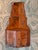 19th century English painted hanging corner cupboard with two open shelves above a pair of doors. The back boards have...