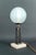 Modern Vintage French Art Deco Lamp in Marble and Glass, 1930 For Sale - Image 3 of 9