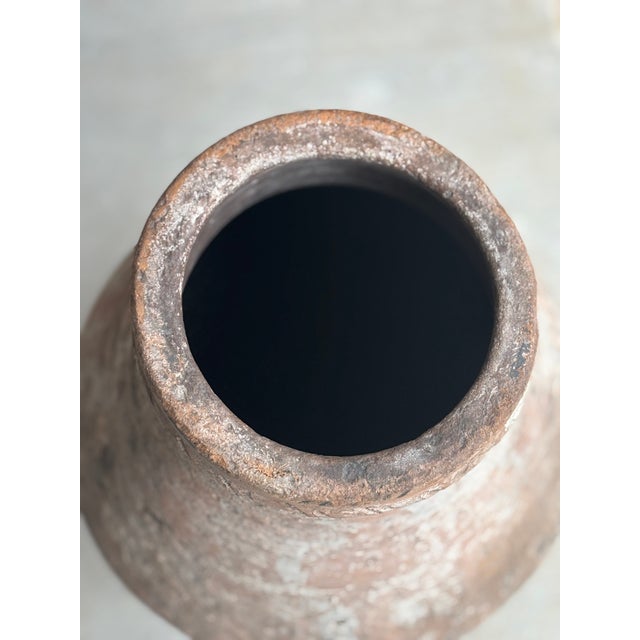 Antique Mediterranean European Terracotta Storage Jar / Olive Jar For Sale - Image 4 of 18
