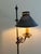 Metal Early 20th Century Forged Iron Adjustable Colonial Floor Lamp For Sale - Image 7 of 14