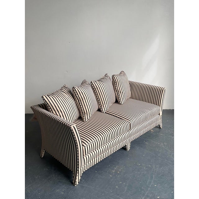 Late 20th Century Vintage Boho Striped Sofa For Sale - Image 5 of 12