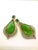 Bochic “Capri” Vintage Emerald, Tourmaline & Diamond Earrings Set In 18K Gold & Silver For Sale In New York - Image 6 of 13