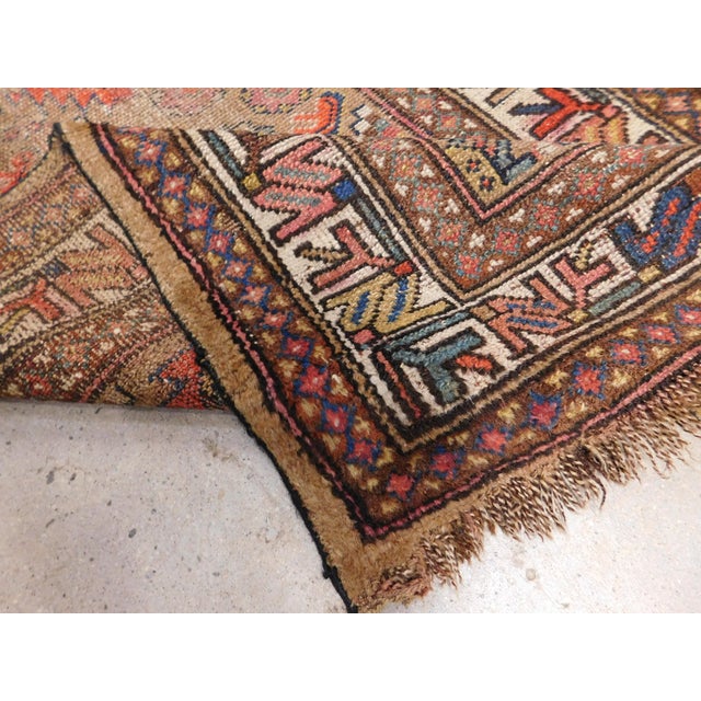 Antique Handwoven Persian Kurdish Runner Rug. 2'6"x 6'2" For Sale - Image 10 of 18