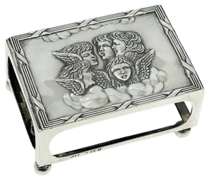 English Silver Match Box Cover by Henry Matthews, 1903