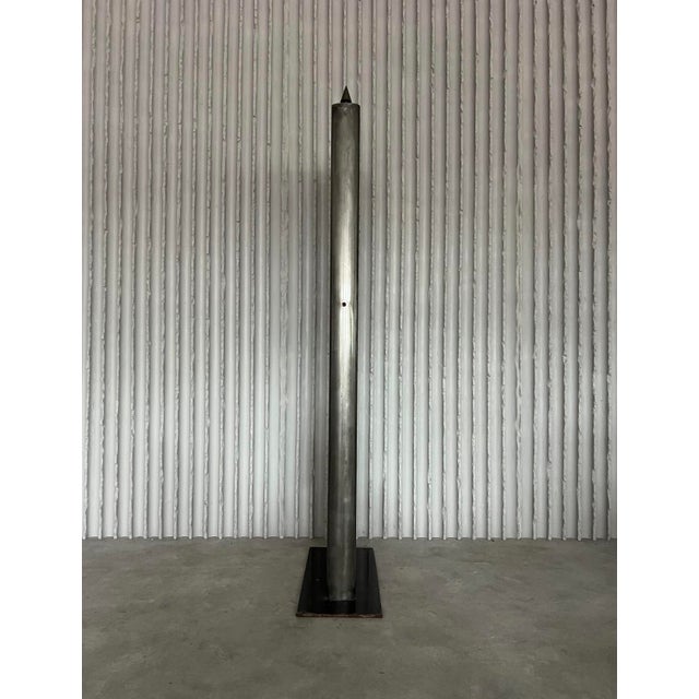Full-Length Steel Mirror, Italy, 1980s For Sale - Image 10 of 12