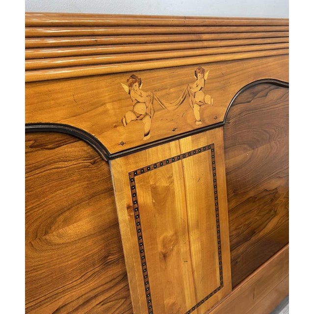 Vintage French Walnut King Size Bed Frame For Sale - Image 16 of 17