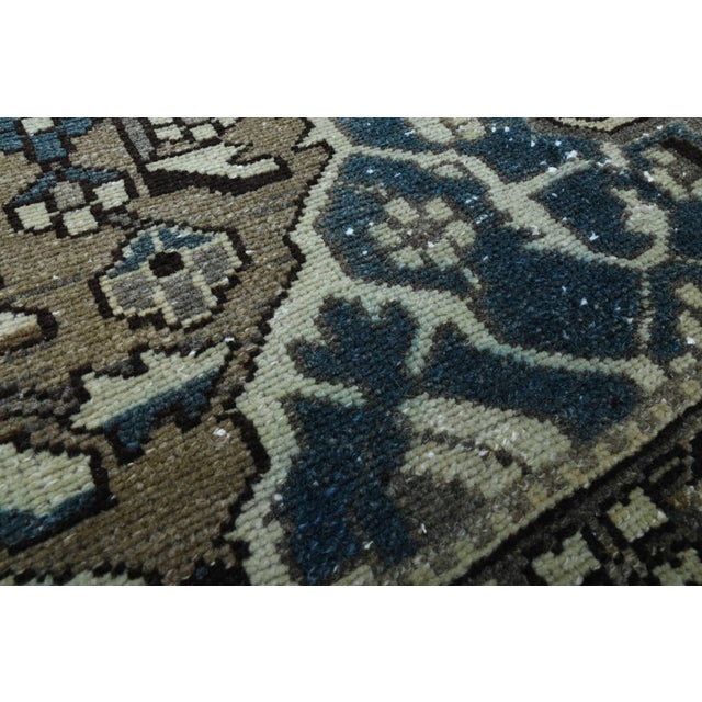 1970s Vintage Persian Handmade Wool Cotton Area Rug For Sale - Image 4 of 11
