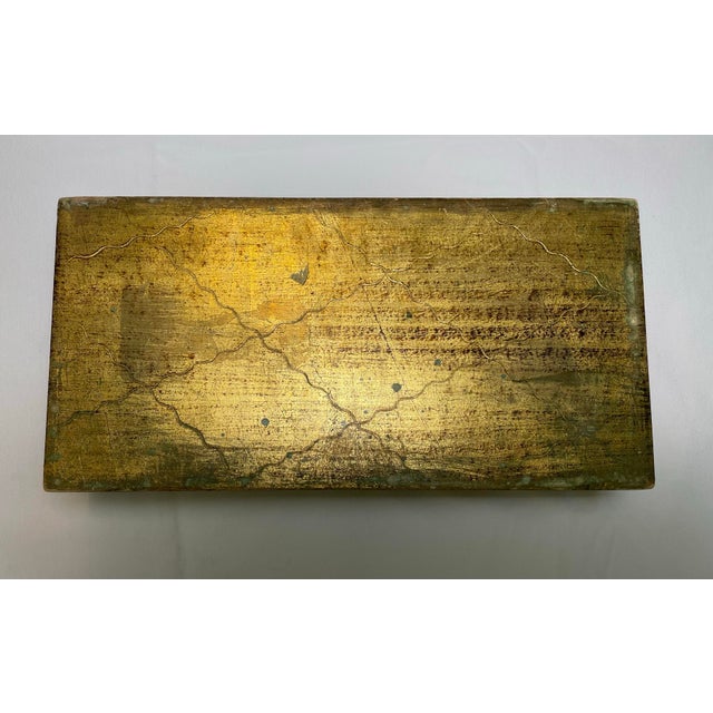 Grand Tour Vintage Florentine Gilt Wood Tissue Box For Sale - Image 3 of 4