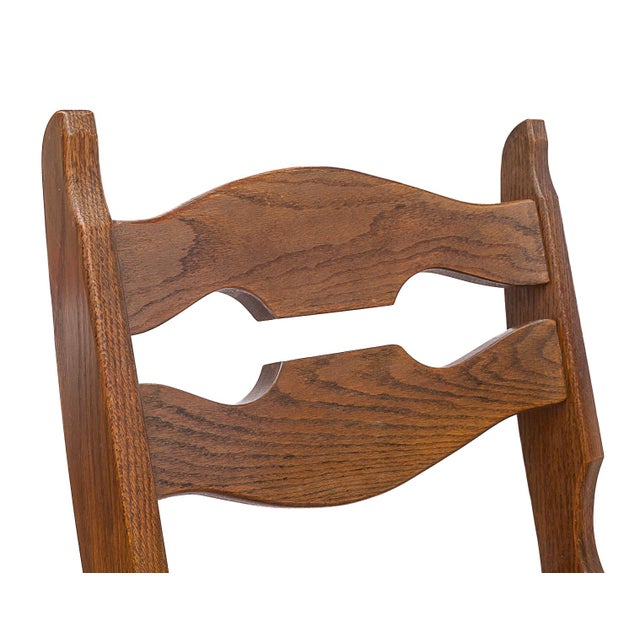Wood Chairs by Guillerme and Chambron, 1950s, Set of 6 For Sale - Image 7 of 11