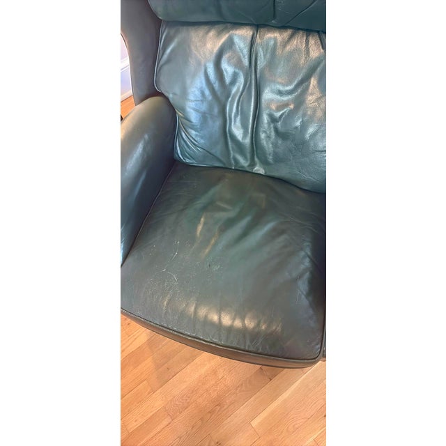 Bradington Young Bradington-Young Chippendale Leather Recliner For Sale - Image 4 of 4