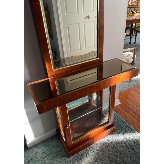 Mid-Century Modern Vintage Mid Century Mirrored Hall Console For Sale - Image 3 of 8