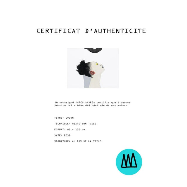 Early 21st Century Mateo Andrea, Color, 2018, Mixed Media For Sale - Image 5 of 6