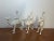 Vintage Three Wise Men on Camels Figurines Set of 3 White Ceramic Nativity Magi For Sale In Philadelphia - Image 6 of 16