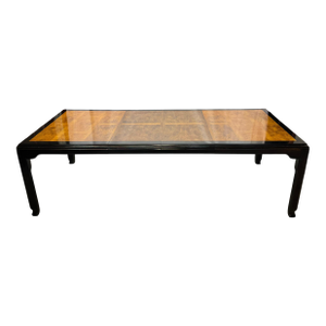 Vintage Century Raymond Sobota Chin Hua Collection Chinoiserie Style Burl & Black Lacquer Dining Table