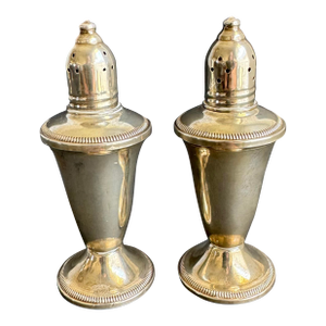 Sterling Silver Salt and Pepper Shakers Raimond Vintage Holiday Entertaining
