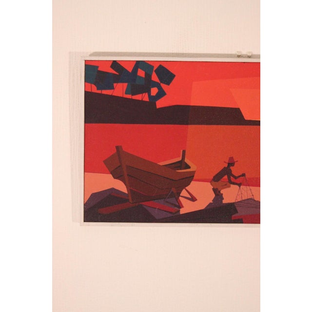 David M Gösta, Fisherman, 1950s, Oil on Canvas, Framed For Sale - Image 14 of 18