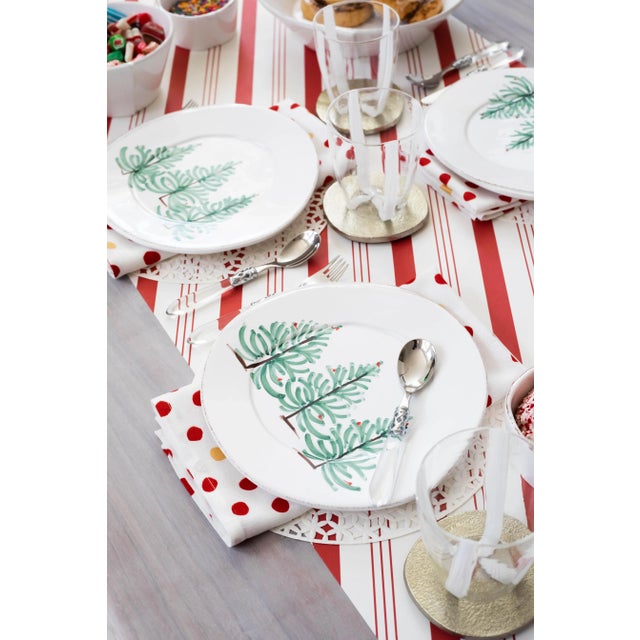 White VIETRI Melamine Lastra Holiday Dinnerware Twelve-Piece Place Setting, Service for Four For Sale - Image 8 of 9