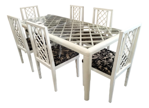 Table and Chairs from Vivai Del Sud, 1970s, Set of 6