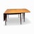 Walnut Drop-Leaf Extension Dining Table, 1950s Mid-Century Modern For Sale In Washington DC - Image 6 of 16