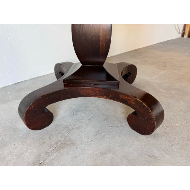 Vintage American Empire Style Mahogany Occasional Table For Sale - Image 9 of 11