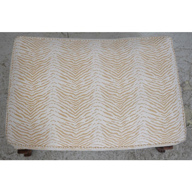 Guy Chaddock Country French Zebra Print Chair & Ottoman For Sale - Image 16 of 18