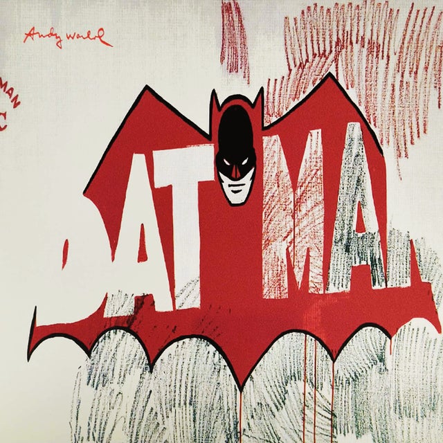 After Andy Warhol, Batman, Limited Edition Lithograph, 1980s For Sale