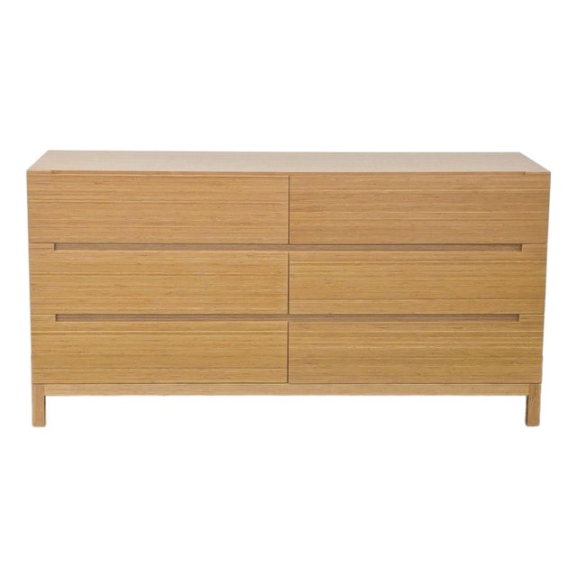 Greenington Bamboo 6-Drawer Dresser – Modern Natural Finish For Sale