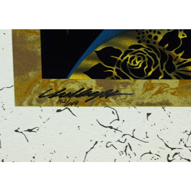 j.d. Challenger "Gray Bird" Hand Signed Serigraph on Paper For Sale - Image 4 of 4