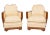 Art Deco Walnut Living Room Set, 1930s, Set of 3 For Sale