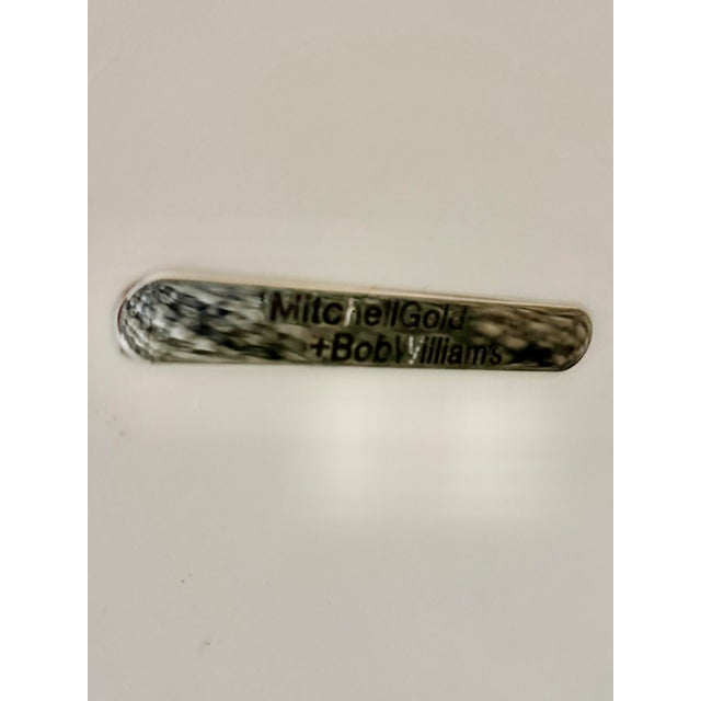 Mitchell Gold + Bob Williams Mitchell Gold & Bob Williams White Lacquer Contemporary Side Table For Sale - Image 4 of 4