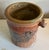 Cinnamon Vintage Studio Pottery Wine Cooler With Blue Herron For Sale - Image 8 of 9