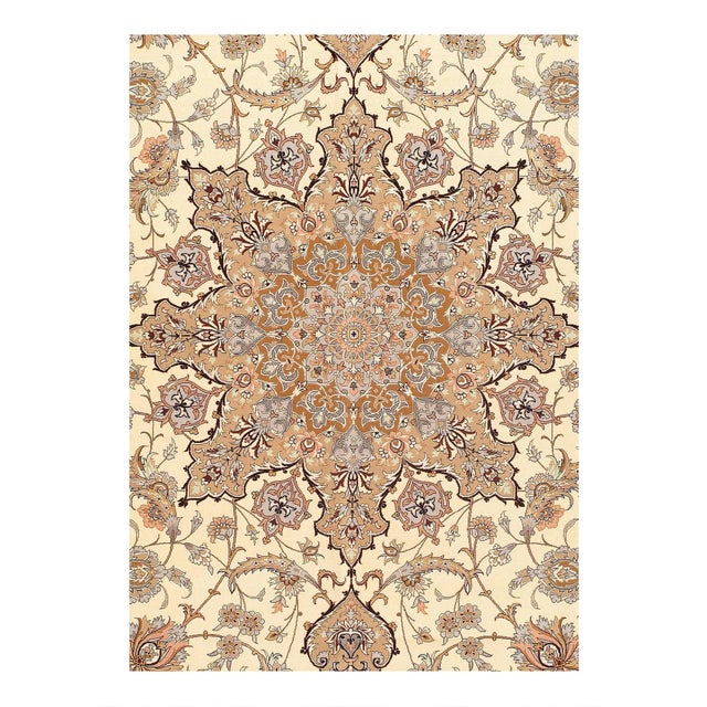The Isfahan rugs are made with exceptionally good quality of wool & silk. They use traditional motifs inspired by...