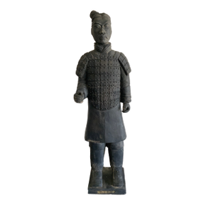 Large 1980s Terracotta Standing Chinese Warrior/ Soldier