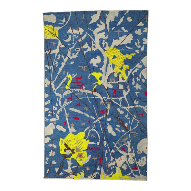 Joan Miro Inspired Vintage Style Rug, 06'00 X 09'09 For Sale