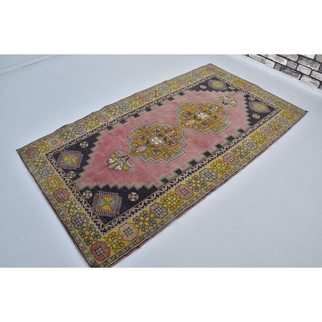Mid 20th Century Handknotted Light Pink Rug For Sale - Image 10 of 10