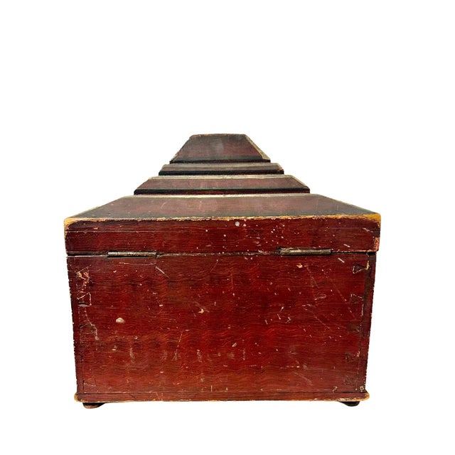 Oxblood Red Anglo Indian Box For Sale - Image 8 of 9