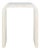 Liasonya Curved Waterfall Accent Table in White Washed For Sale