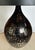 Stylish Arteriors Modern Reactive Mercury Glass Table Lamp, black shade, showroom floor sample