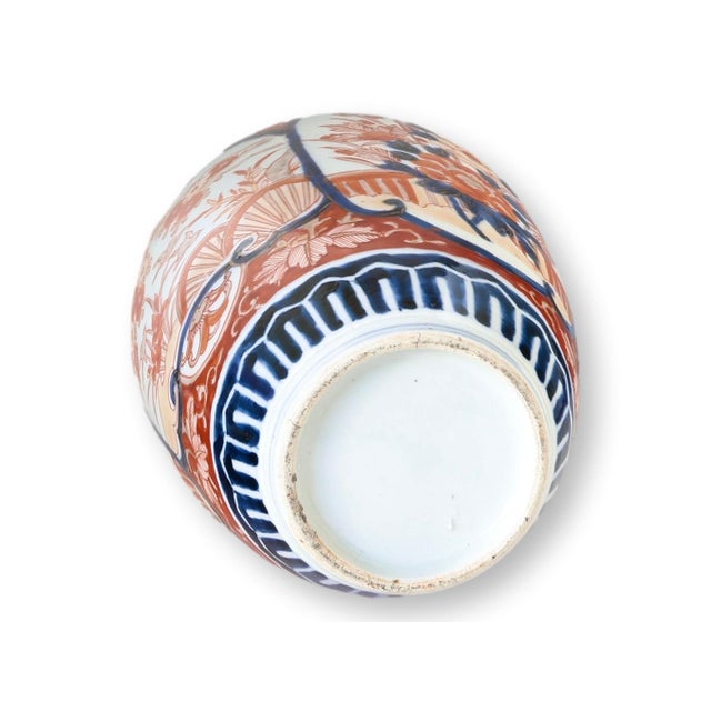 Japanese C.19 Japanese Meiji Imari Porcelain Vase For Sale - Image 3 of 7