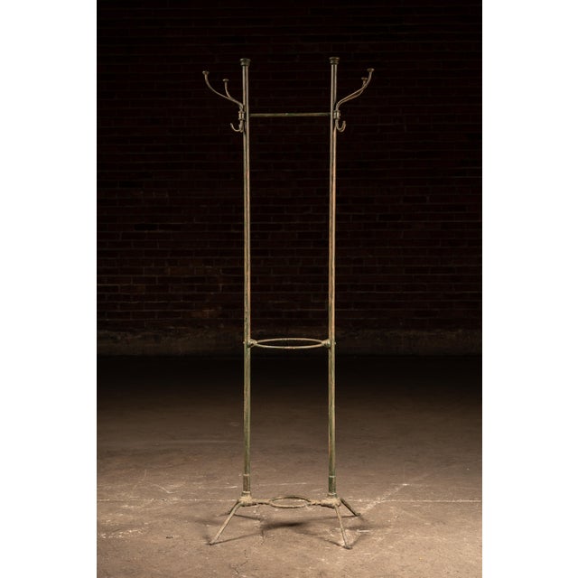 Early 20th Century Industrial Metal Hall Tree For Sale - Image 4 of 10