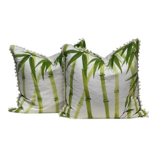 Celerie Kemble for Eastern Accents Bamboo Forest Decorative Pillows, Pair For Sale