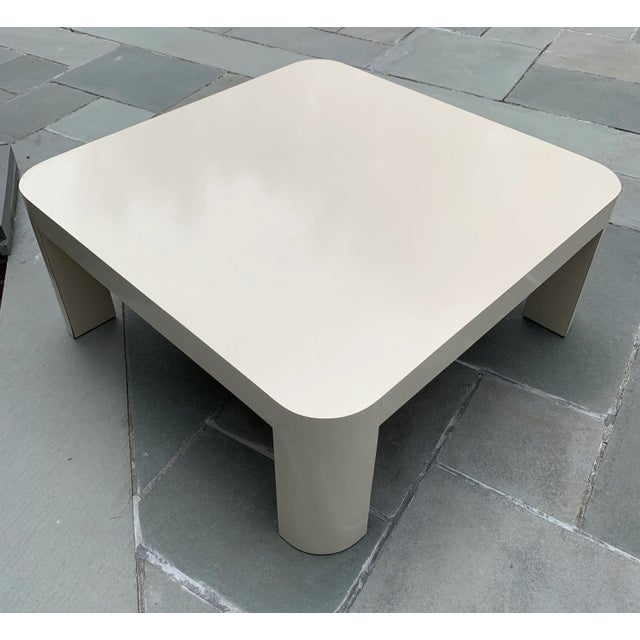Vintage Coffee Table in Cream Formica For Sale In New York - Image 6 of 12