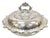 Vintage English Victorian Ornate Round Silver Plated Covered Serving Dish For Sale