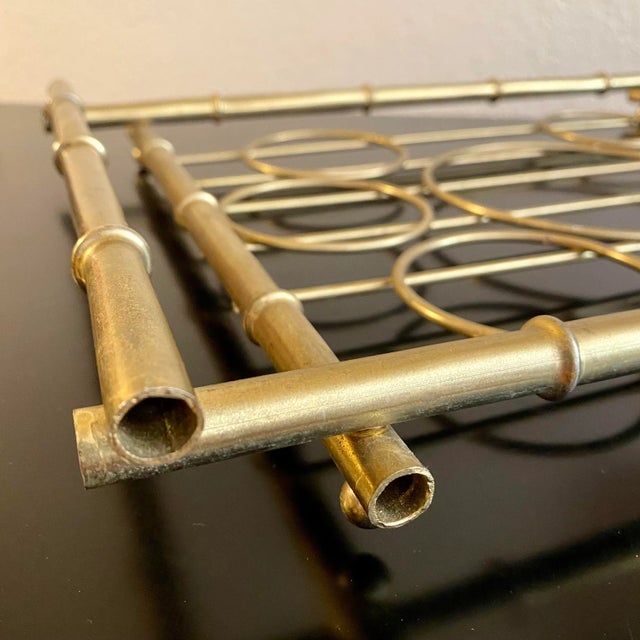 1960s Culver Paisley Old Fashioned Drinking Glasses With Ice Bucket and Serving Tray Set- 10 Pieces For Sale - Image 10 of 11