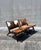 Contemporary Contemporary Cowhide Nailhead Lounge Chairs - Pair For Sale - Image 3 of 7