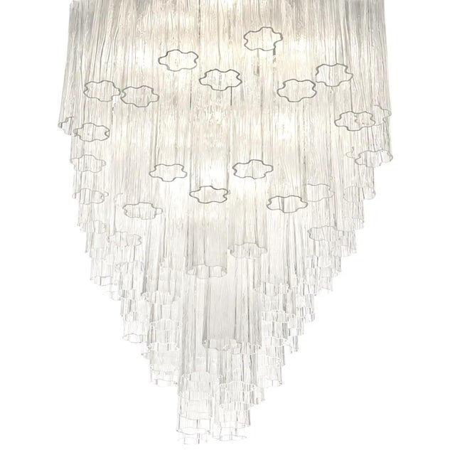 Modern Oval Tronchi Murano Glass Pendant Light by Simoeng for Simoeng, in Exhibition Piece conditions. Designed from 2000...
