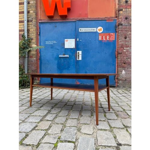 Teak Coffee Table with Shelf, Denmark For Sale - Image 6 of 11