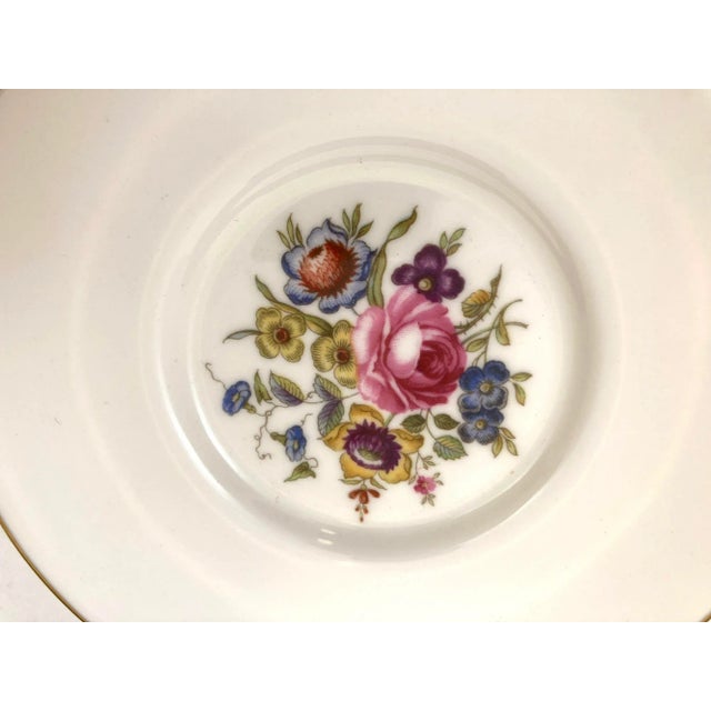 White Royal Worcester England Set of Six Demitasse Cups and Saucers in Original Box For Sale - Image 8 of 12